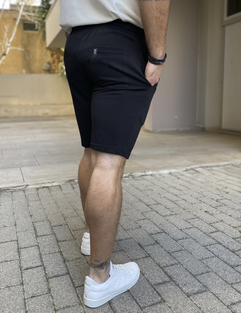 Origin Ανδρική μαύρη βαμβακερή βερμούδα 222740 φωτογραφία